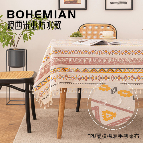 Mantel Bohemio Desechable Personalizado De Algodón Y Lino