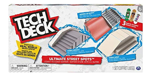 Tech Deck Ultimate Street Spots Pack Con 3 Tablas Exclusivas