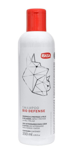 Bio Defense Shampoo Cães E Gatos Ibasa 200ml