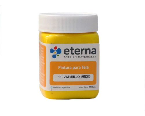 Acrilicos Eterna X Unidad 250 Ml Decorativos Premium Color Del Óleo Amarillo Medio