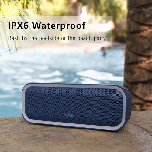 Parlante Doss Soundbox Pro+ Bt Resistente Al Agua Azul
