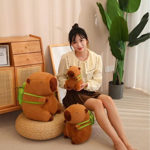 Lindo Muñeco De Peluche De Capibara, Regalo De Cumpleaños,
