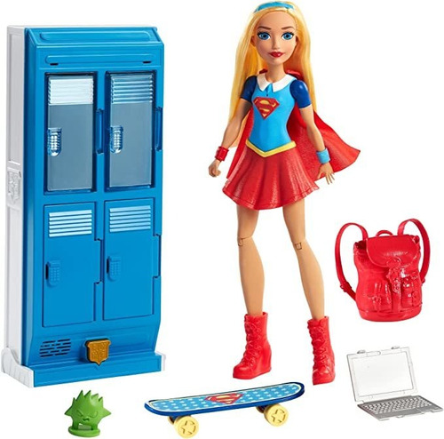 Dc Super Hero Girls Mattel Supergirl Locker Accesorio Y Muñ