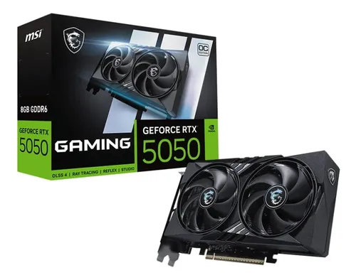 RTX 5050 Placa De Vídeo Msi Nvidia Geforce RTX5050 Gaming Oc 8g
