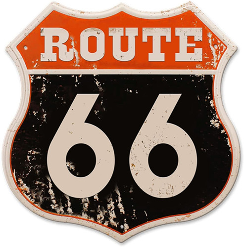 Vintage Road Signs Room Decor Retro Us 66 High Way Road...