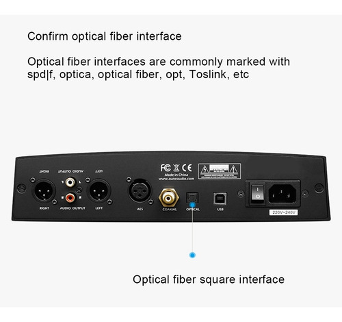 Imagen 7 de 8 de Cable De Audio Óptico Toslink De La Fibra De Hifi 5.1 Digita