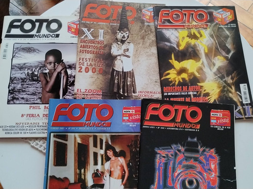 Lote De 5 Revistas Foto Mundo Año 2000 Y 2001