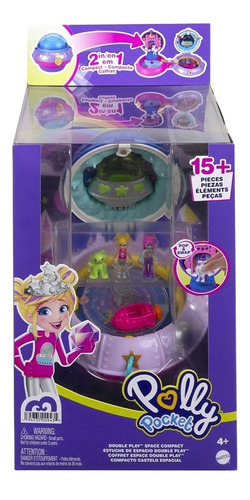 Polly Pocket Estuche De Espacio Double Play Mattel - E.full