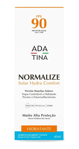 Protetor Solar Proteção Manchas Normalize Hydra 90 Ada Tina
