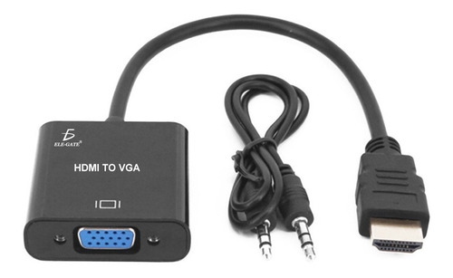 Convertidor Hdtv A Vga Cable Adaptador+3,5mm Cable De Audio