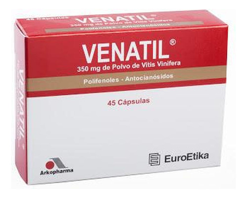 Venatil Polvo De Vitis Vinifera 350 Mg Euroetika Caja X 45 C