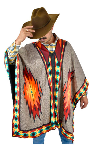 Poncho Capa Unisex Variedad De Estampados Jorongo Gavan 