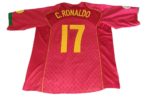 Jersey Portugal Euro 2004 Grecia Firmada Cristiano Ronaldo 