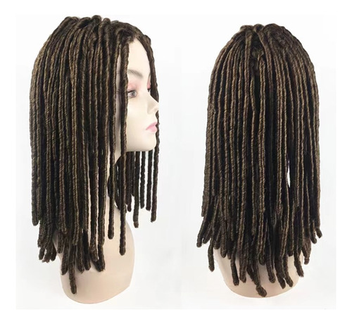 Trenzas Africanas Peluca Rastas Pelo Espiral Rizos Peinado