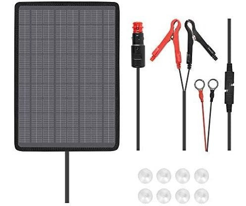 Renogy - Cargador Portátil Para Panel Solar De 10 W, 12 V, C