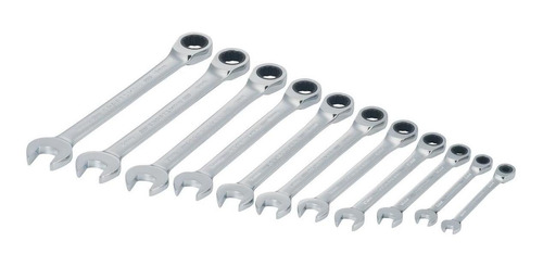 Imagen 4 de 6 de Juego 11 Llaves Combinadas Con Matraca Craftsman Cmmt87021
