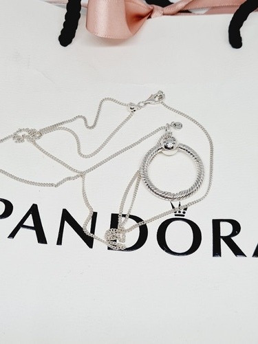 Imagen 7 de 7 de Collar Con Colgante Pandora O Chico