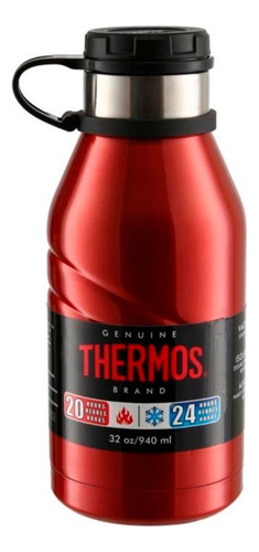 Termo Botella De Acero Inox 950ml Marca Thermos Anti-derrame Color Rojo