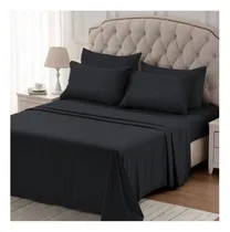Comprar Juego De Sábanas Hoteleras Onix 600 H 2 1\u002F2 Plazas Color Sábana Negra Diseño De La Tela Liso