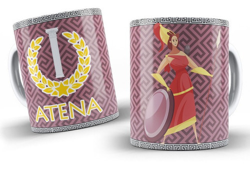 Taza Con Caja De Atena Dioses Antiguos