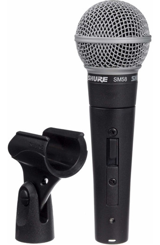 Micrófono Shure Sm58s Profesional Con Swich Sm-58 Alhambrico