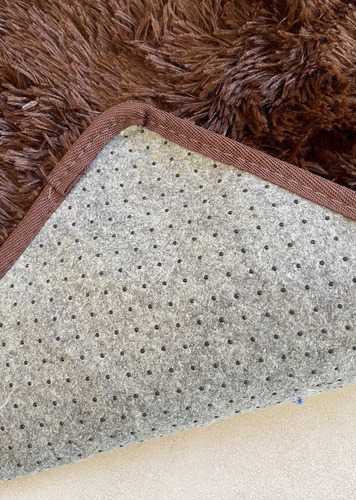 Imagen 2 de 3 de Alfombra Soft Pelo Largo Suave Marron 60x90 Cm Kreatex