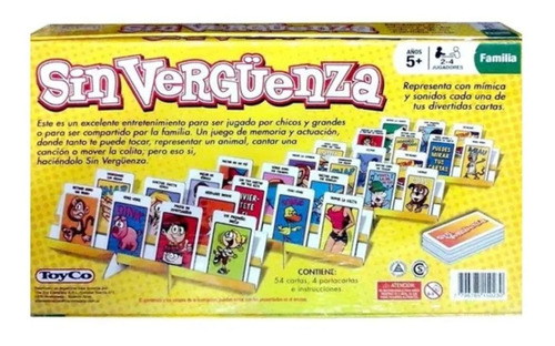 Juego Mesa Sin Vergüenza Mimica Y Sonido