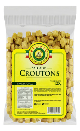 Croutons Tradicional Florio Pacote 120g