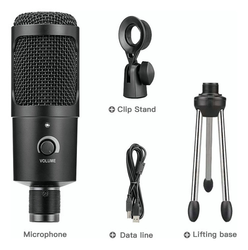 Micrófono De Grabación De Estudio Usb Micrófono Condensador