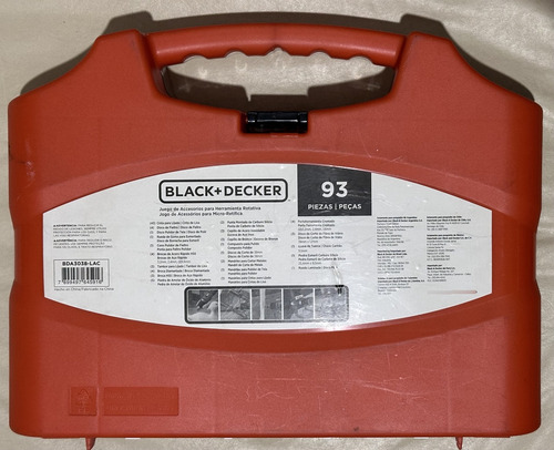 Accesorios Para Minitorno 93pcs Black And Decker Bda3038 (Usado)
