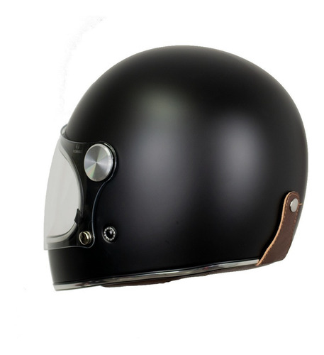 Casco Retro Para Moto Beon B-510 Barock Negro Mate