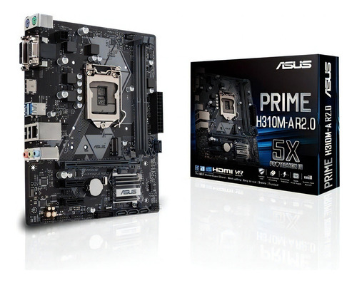 Placa Mae Asus Prime H310m-a R2.0 Cor Verde