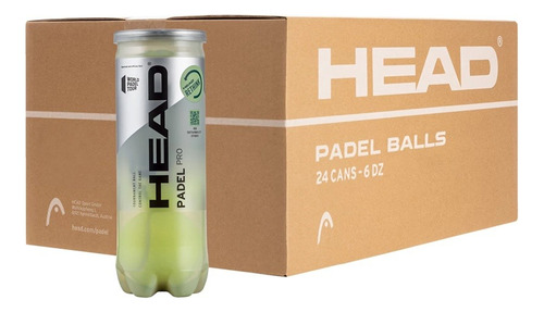 Caja Tubo Pelotas Padel Head X 24 Pelotitas Paddle All Court