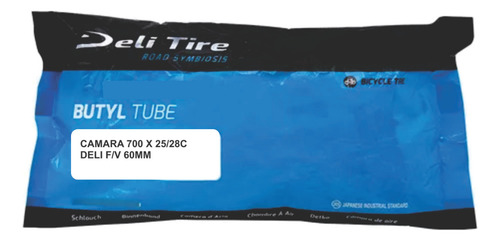 Cámara Bici 700 X 25 / 28c F/v 60 Mm - Deli Tire