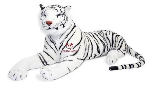 Peluche Tigre Blanco Siberiano Simulación Real Felpa Grande