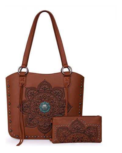 Bolso De Mano Montana West Western Para Mujer, Bolso De Homb