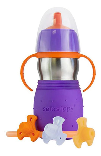 Kid Basix Seguro Sippy 2 | Taza De Acero Inoxidable Para | S