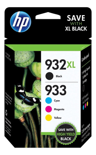 Cartucho Hp 932x Black Y 933 Color(1 Black Y 3 Color) 2023