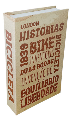 Livro Caixa M Baike Retrô 25ax16l/cm