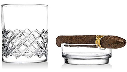 Godinger Cigar Whisky Glass Set - Old Fashioned Whisky Glass