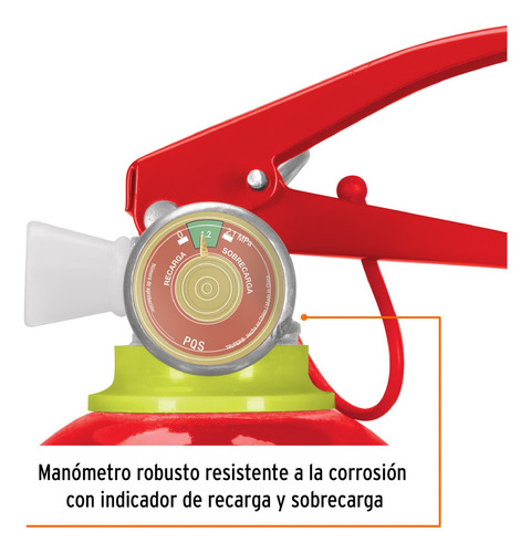 Caja Con 2 Extintor Portátil Recargable 0.5 Kg, Polvo Tipo A