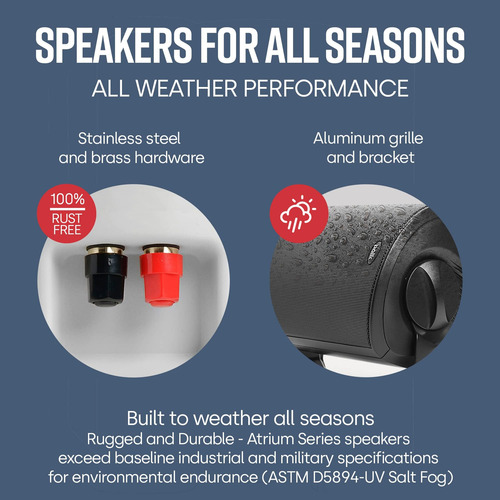 Polk Audio Atrium 5 Parlantes Para Exteriores Con Graves Pot
