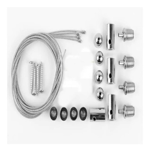 Cable Para Colgar Panel Lampara  60x60 120x30 Kit 4 Cables