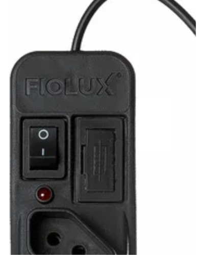 Filtro Linha 4 Tomadas Bivolt Preto Fiolux