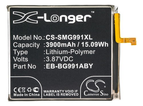 Batería Para Samsung Galaxy S21 5g Smg991xl 3900mah 3.87v