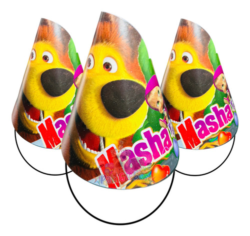 20 Gorritos De Oso Fiesta Gorro Cono Sombrero