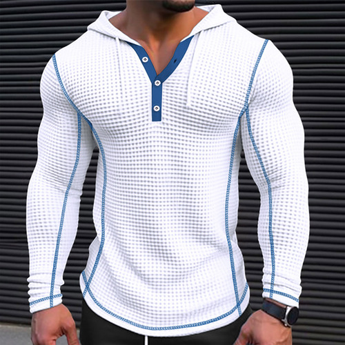 Sudadera Con Capucha J Pullover Con Bolsillo, Color Liso, Me