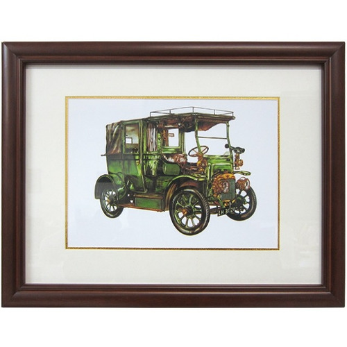 Imagem 1 de 2 de Quadro Gravura Calhambeque Retrô Lh3021 Com Moldura