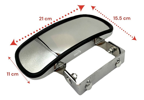 Espejo Concavo Banquetero, Retrovisor, Auxiliar, Cromo 1 Pza