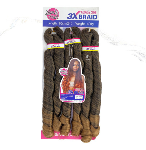 Cabelo - Gloria - Sintetico Para Tranças E Penteados Braids Cor Preto Com Californiana Mel T1b-27